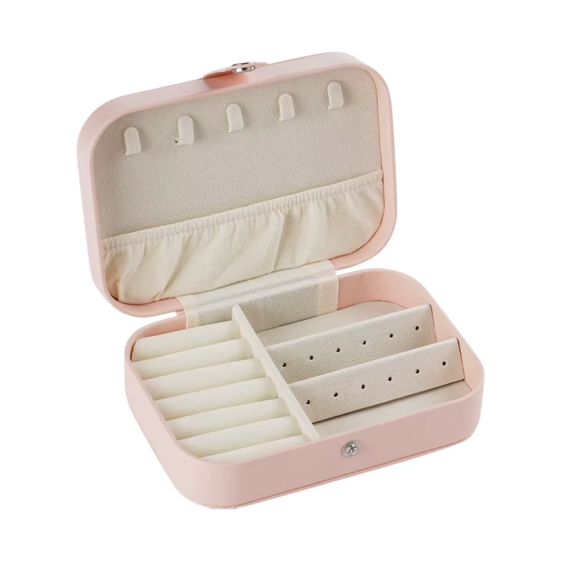 Boîte à bijoux Portable, organisateur de bijoux, présentoir à bijoux de voyage, boîtes de rangement 