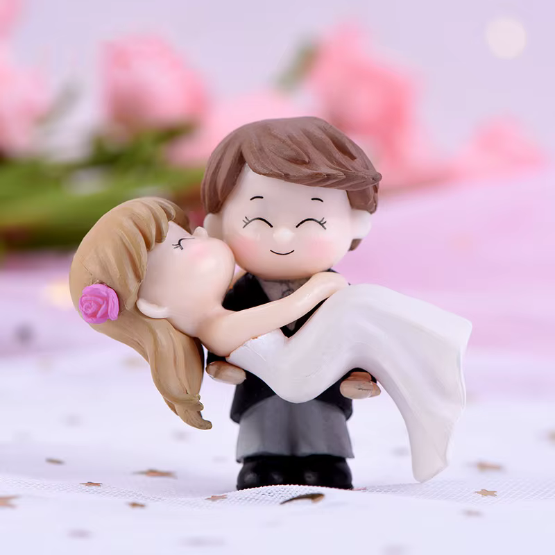 Figurine Miniature de Couple, modèle de marié, paysage, ornement de bureau, décoration de maison, ca