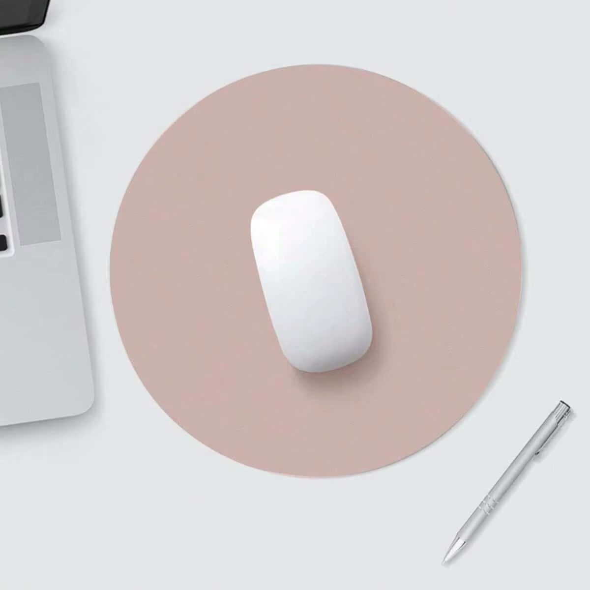 Tapis de souris en cuir pour bureau, minimaliste, étanche, facile à nettoyer, antidérapant, petit ta