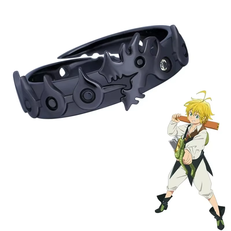 Collier Meliodas du péché de la colère du Dragon, bijoux Elizabeth Liones Diane, Costumes de Cosplay