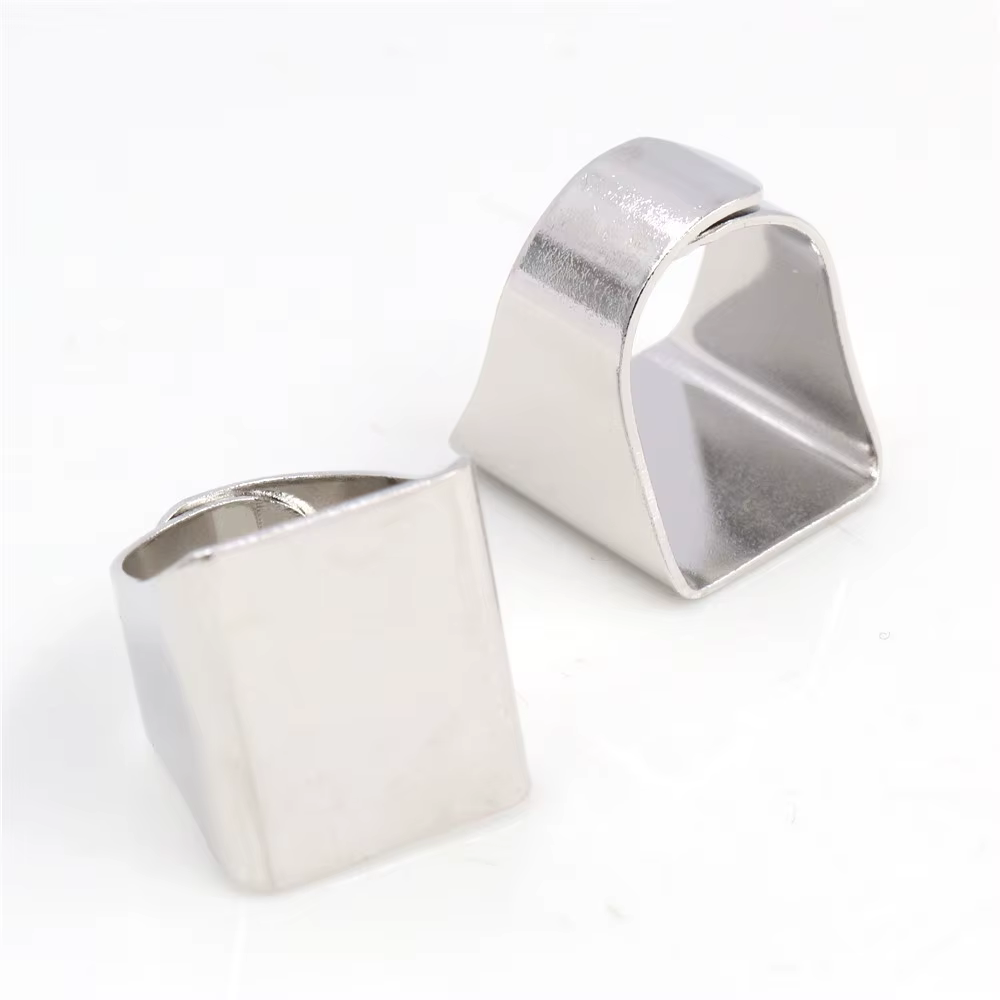 5 pièces classiques en laiton plaqué 6 couleurs, 20mm, paramètres de bague carrés réglables, blanc/b