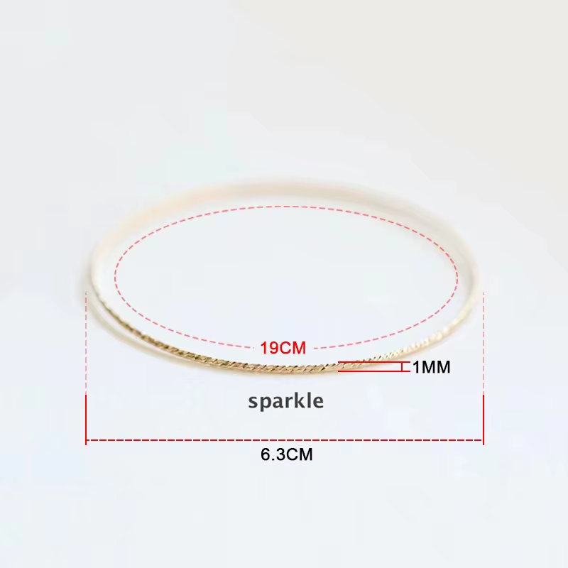 Bracelet jonc fermé empilable en or rempli 14K, bijoux faits à la main, breloques bohèmes, bracelets