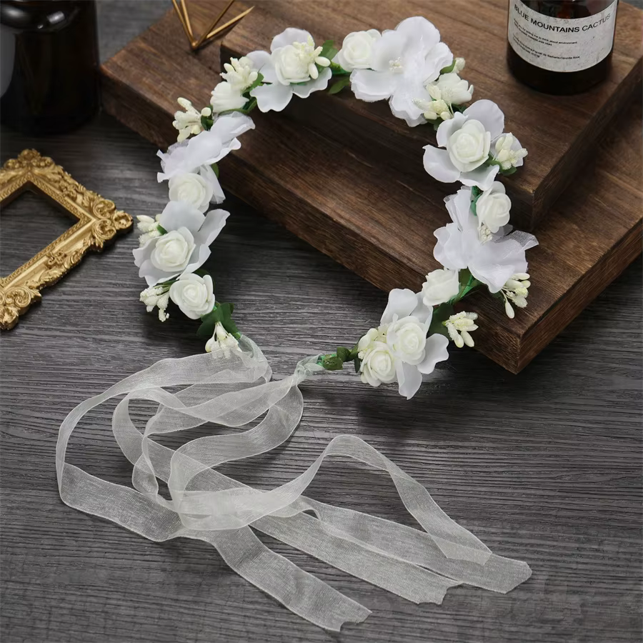 Couronne de demoiselle d'honneur pour mariée, bandeau de Festival, accessoires de cheveux pour femme