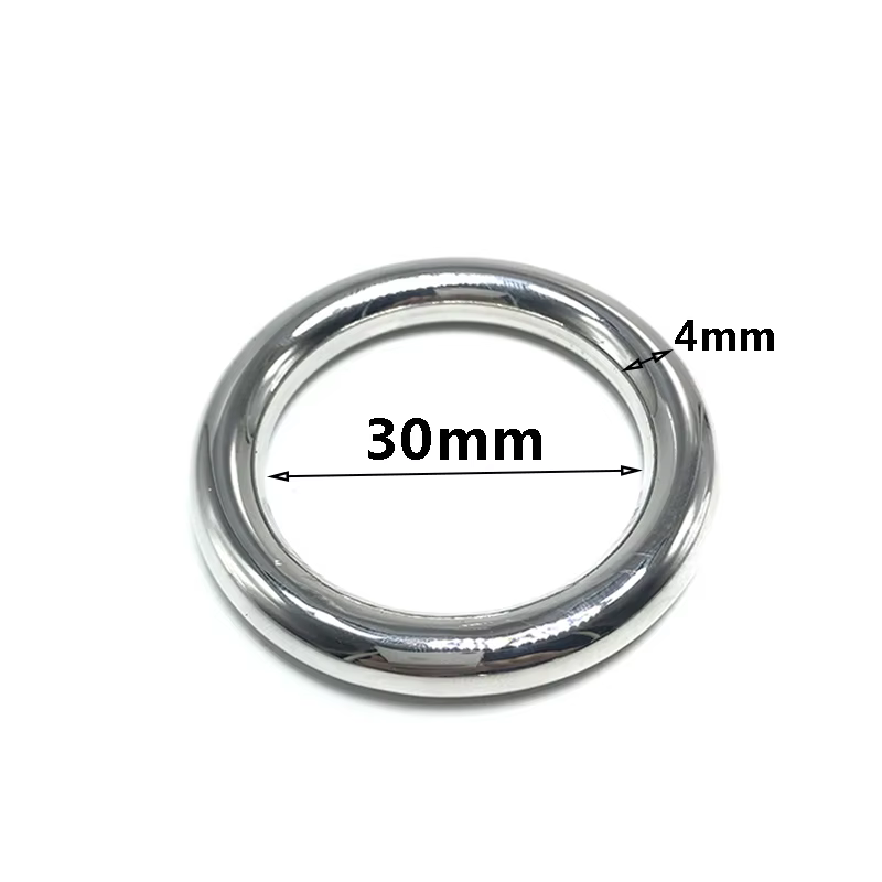 Anneau de pénis masculin en acier inoxydable, 6 tailles, civière de Scrotum, retardement de l'éjacul