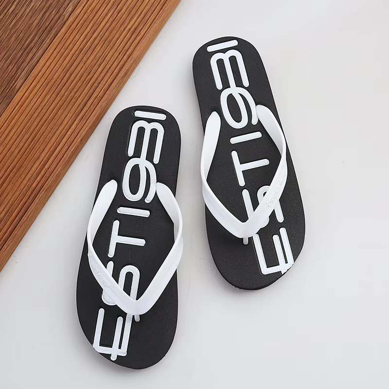 Claquettes imprimées Hawaï pour hommes, tongs de plage antidérapantes, chaussures plates décontracté