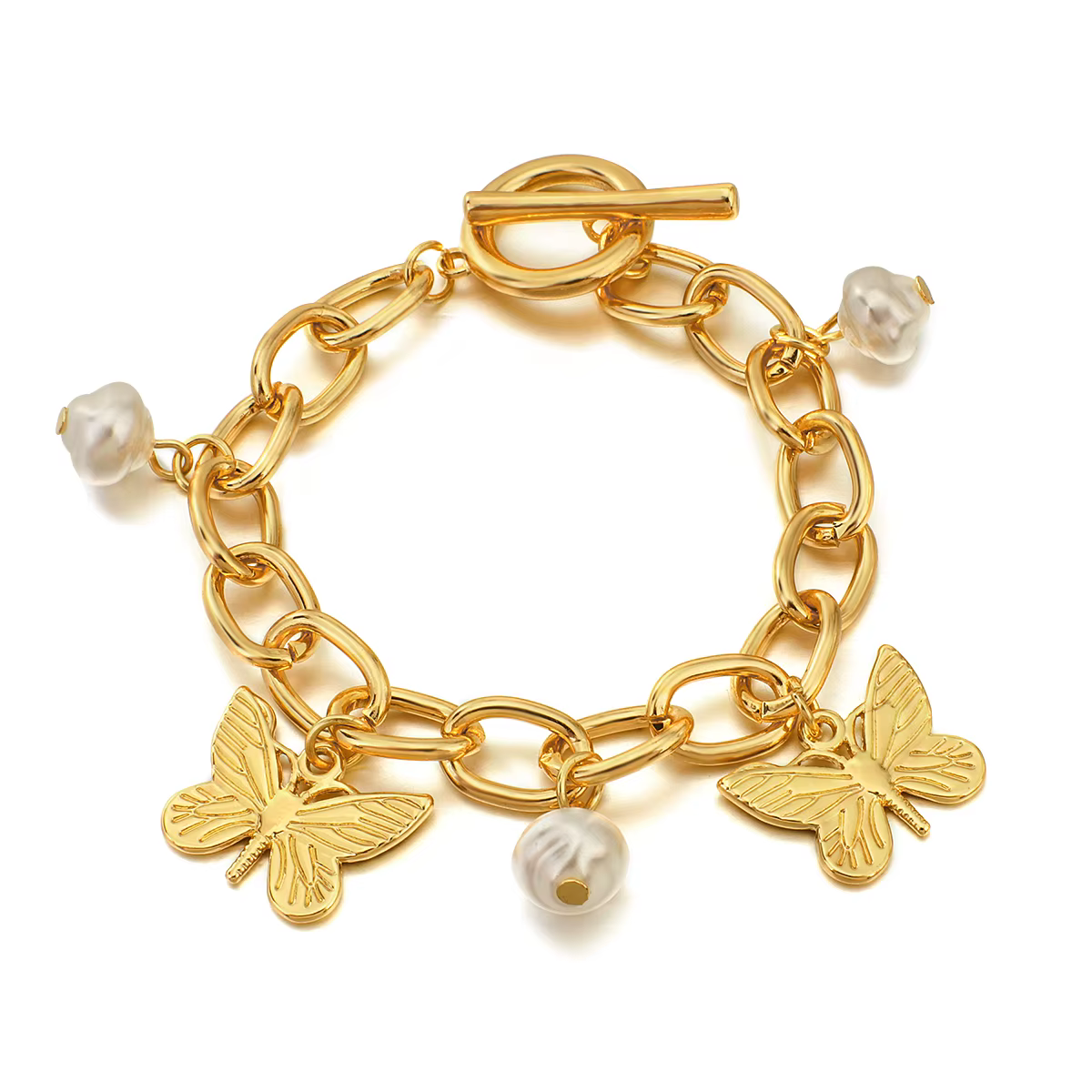 ALLYES couleur or chaîne pièces de monnaie Bracelet personnalité Vintage Portrait bracelets à breloq
