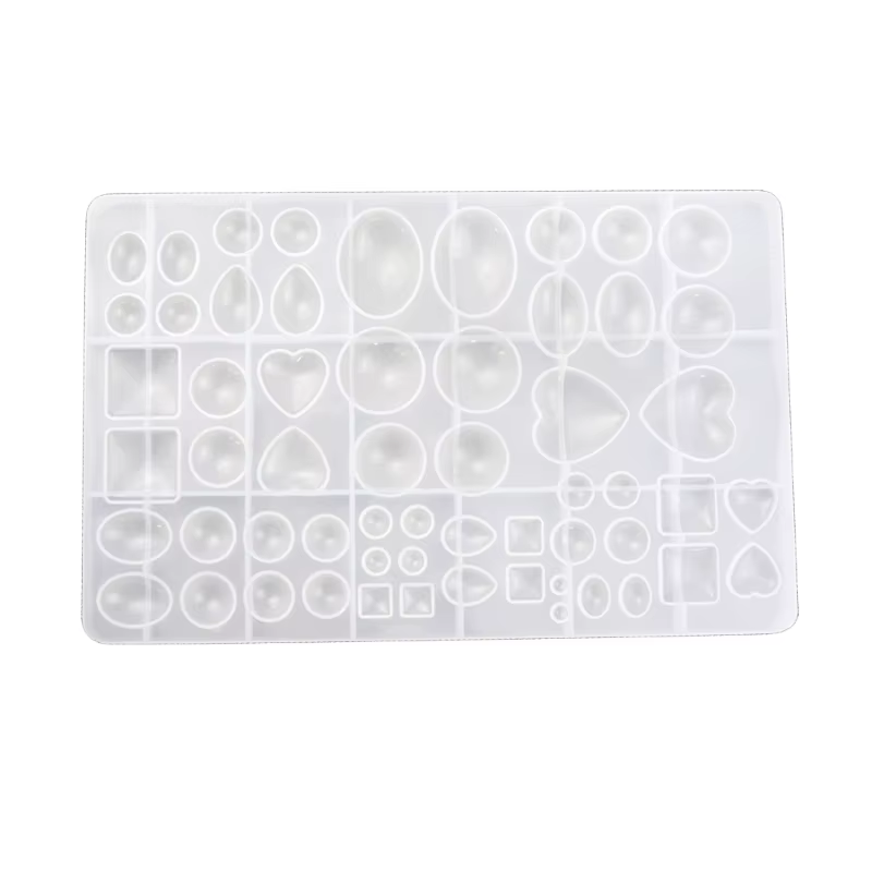 Moules en résine de bijoux en silicone pour bricolage, pierre de cristal, fait à la main, gâteau de 