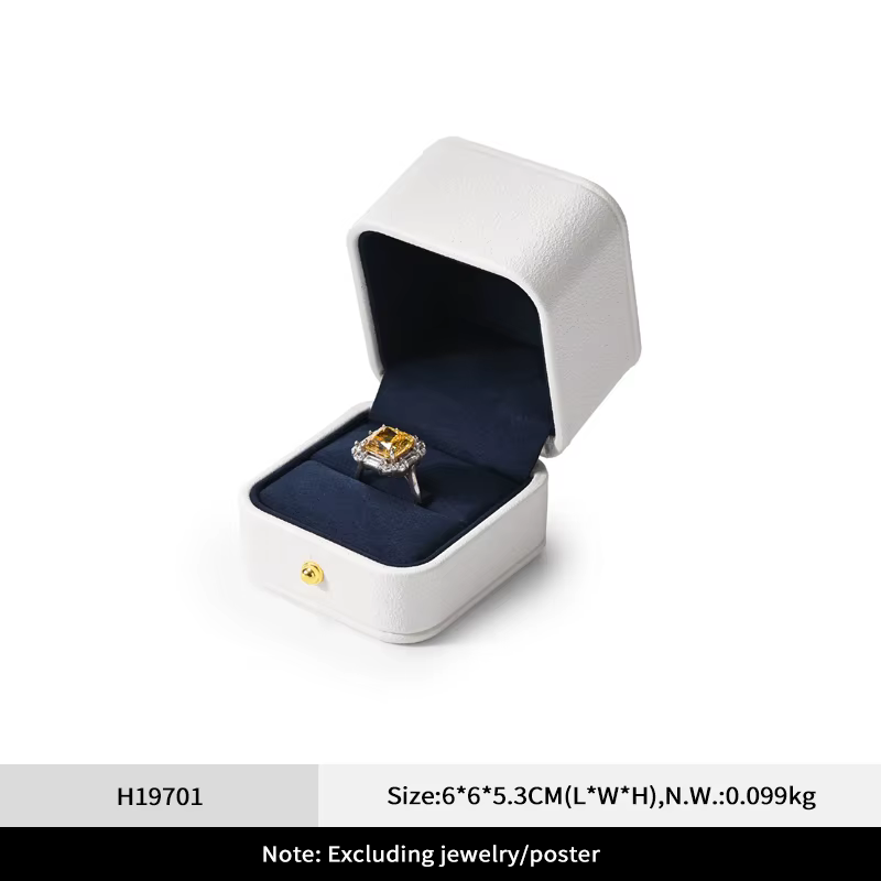 Oirlv boîte à bijoux bleu et blanc boîtes à bijoux de haute qualité organisateur de bijoutier motif 