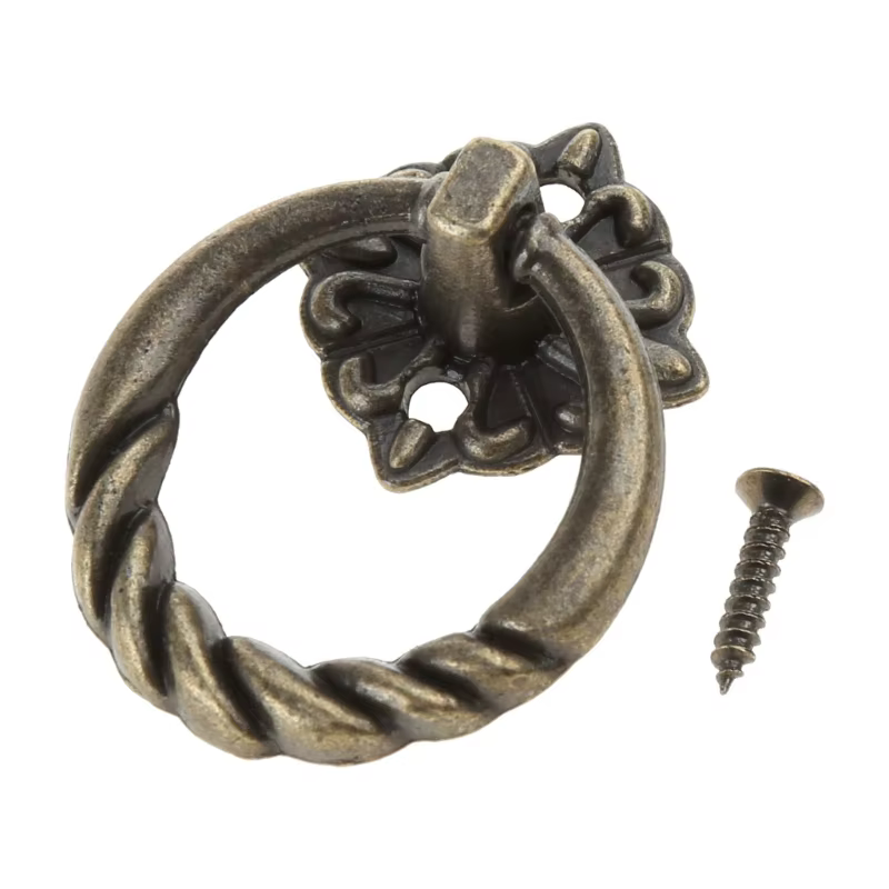 Pour boîtes à bijoux créatives, poignées d'anneau antiques, armoires cuisine, tiroir, Mini poignée