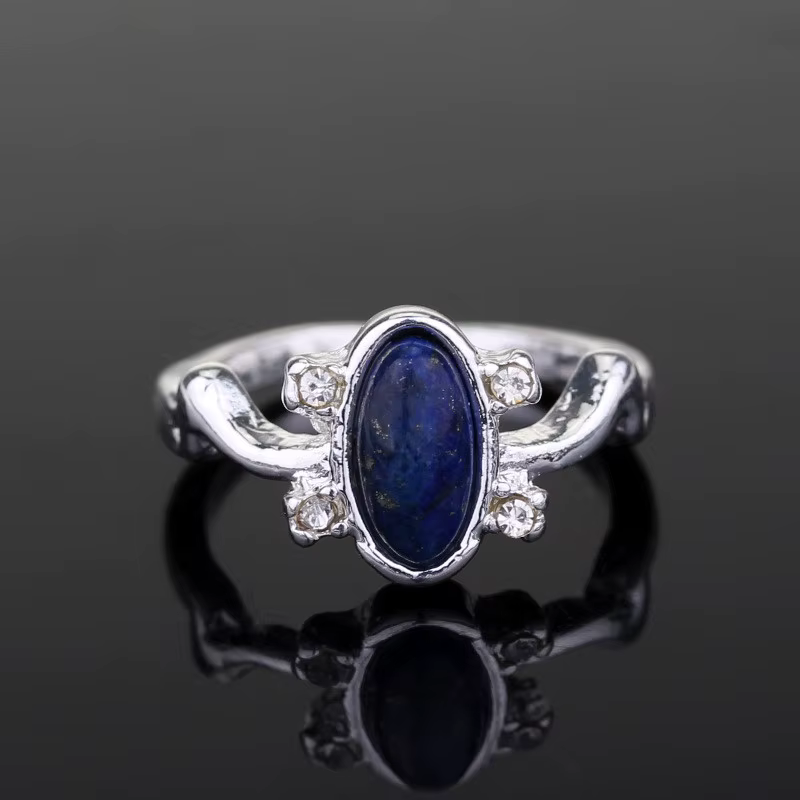 Anneaux The Vampire Diaries Elena Gilbert, anneaux de lumière du jour, bague en cristal Vintage avec