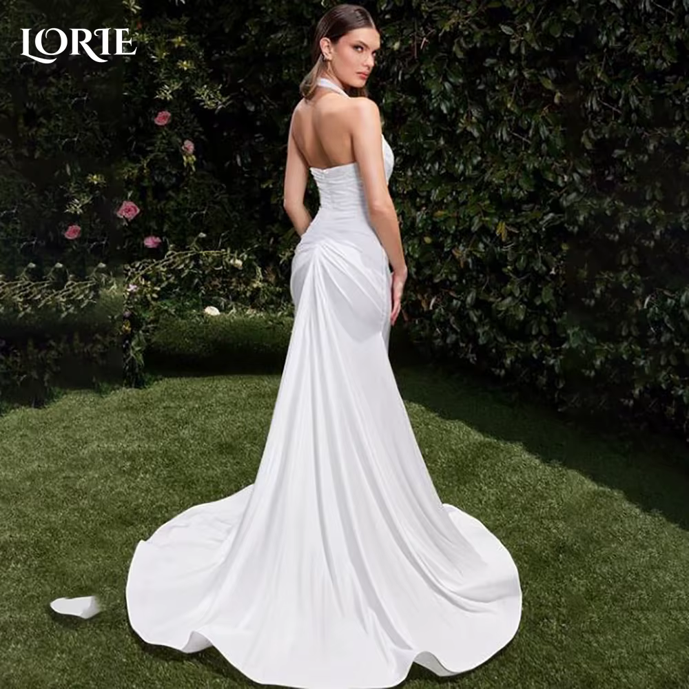 LORIE licou sirène robes de mariée Sexy fente chérie robe de mariée dos nu mariée robe de mariée ves