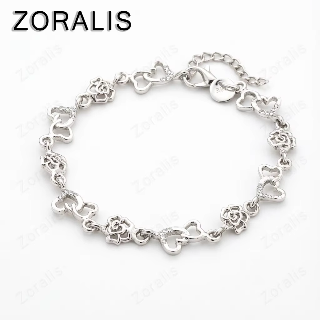 Magnifique Bracelet en Or 18 carats pour Femme, avec Cœur et Cristaux Élégants, Chaîne Tendance pour