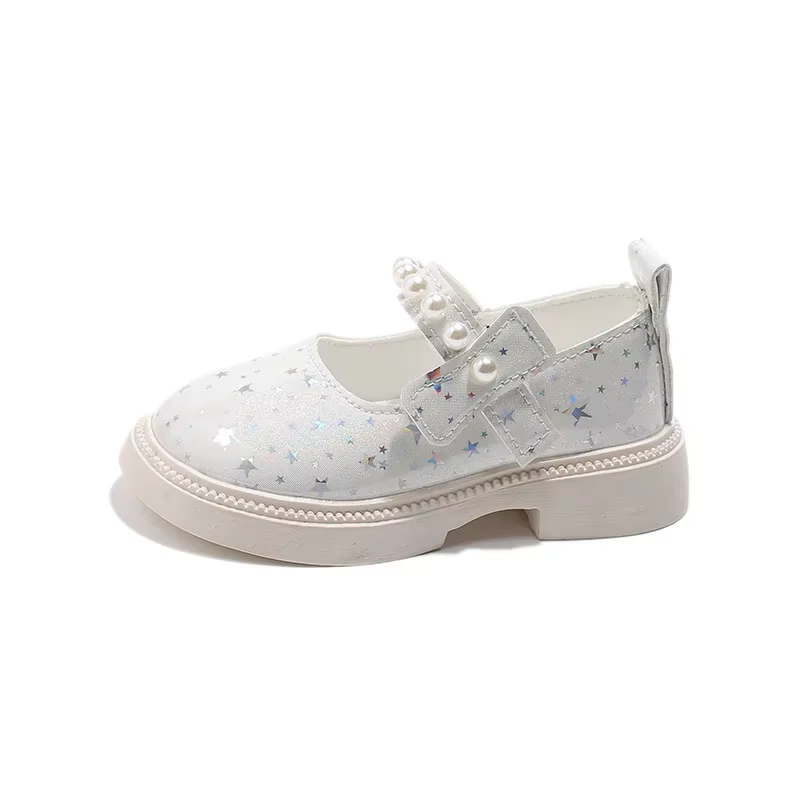 2025 chaussures NewGirls chaussures en cuir pour fête de mariage enfants princesse strass chaussures
