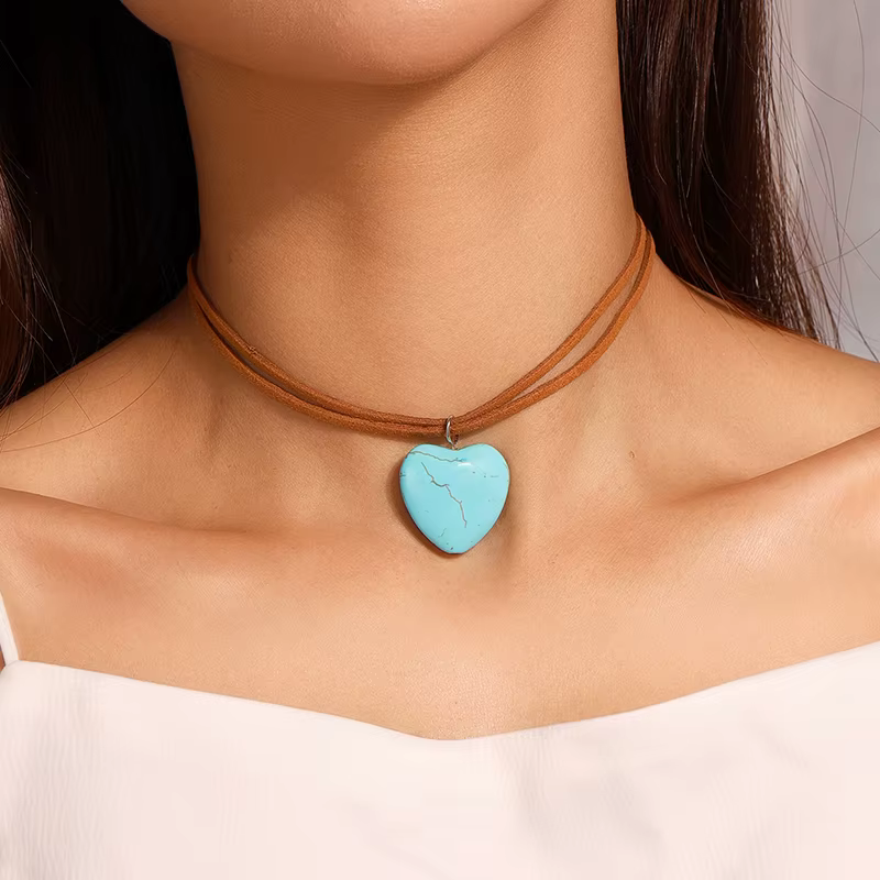 Aihua-Collier ethnique évidé avec pendentif grande fleur pour femme, fil noir gothique, collier fleu