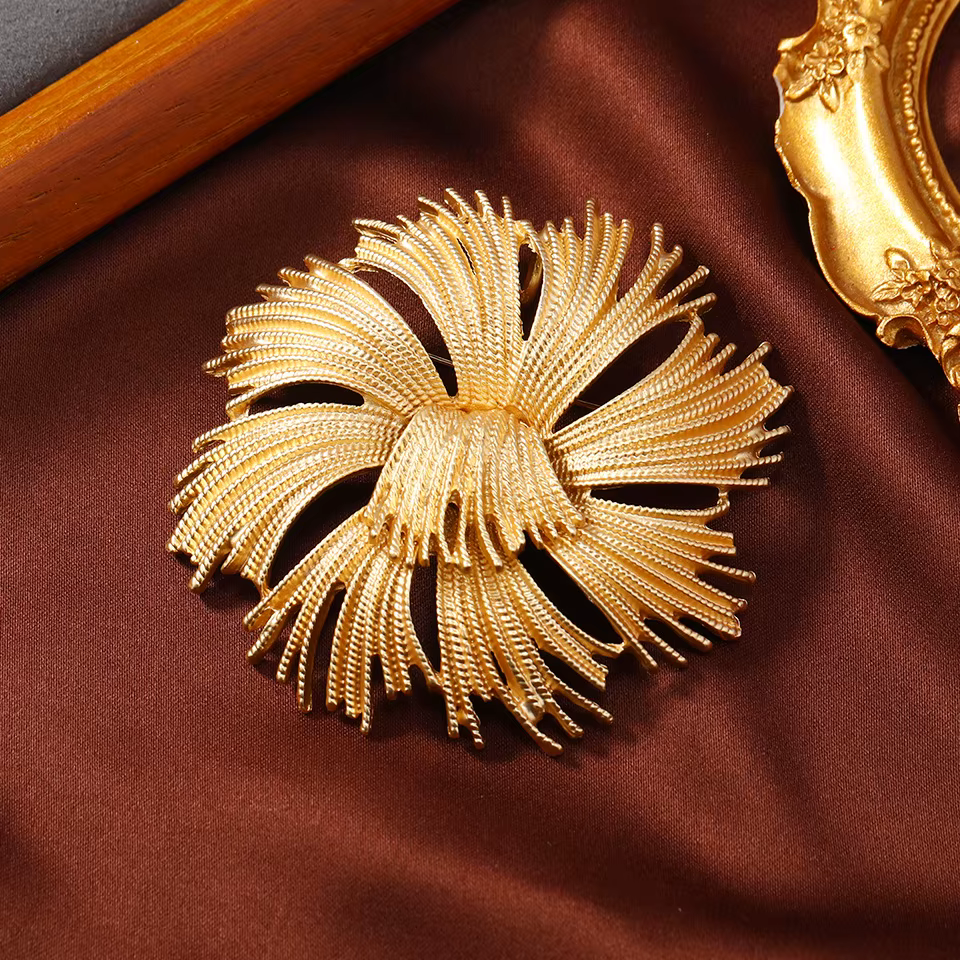 Broches manteau trempé pour femme, design rétro, palais, feu d'artifice français, corsage, document 