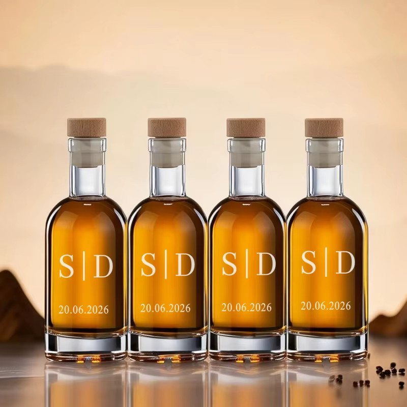 5/10 bouteilles en verre personnalisées pour cadeaux de mariage, mini-bouteilles de liqueur en verre