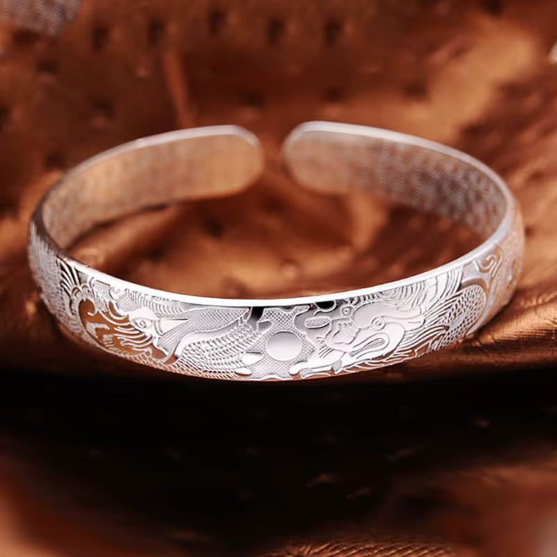 Bracelets Phoenix en argent regardé 925 pour femmes, bracelet, accessoires de bijoux de luxe, mode, 