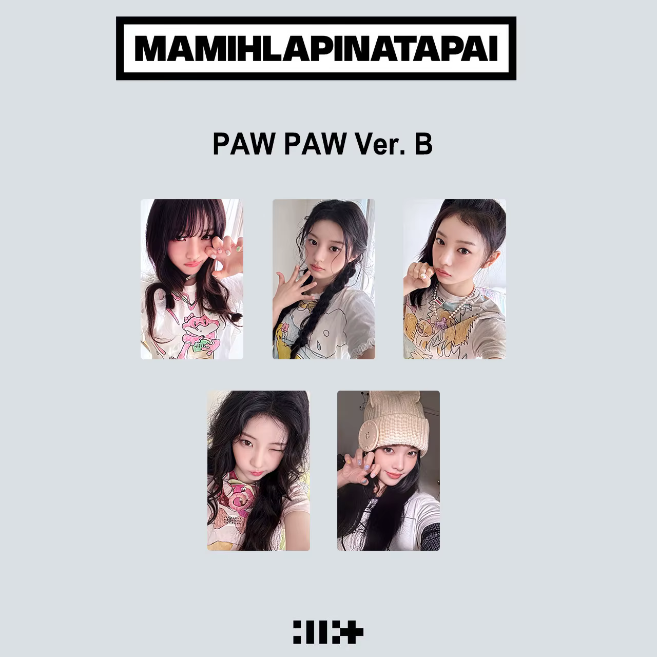 Nouvel album mini EP KPOP 4ème, It's Me, MAMIHLAPINATAPAI Wonhee Minju Yunah Moka, set de photocards