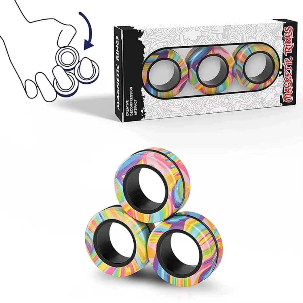 Ensemble de jouets anti-stress magnétiques, idéal pour la décompression et la réduction de l'anxiété