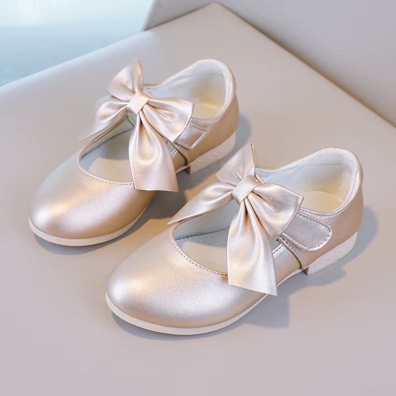 Chaussures en cuir à nœud papillon pour filles, pour fête de mariage, Chic, doux, princesse, grand n