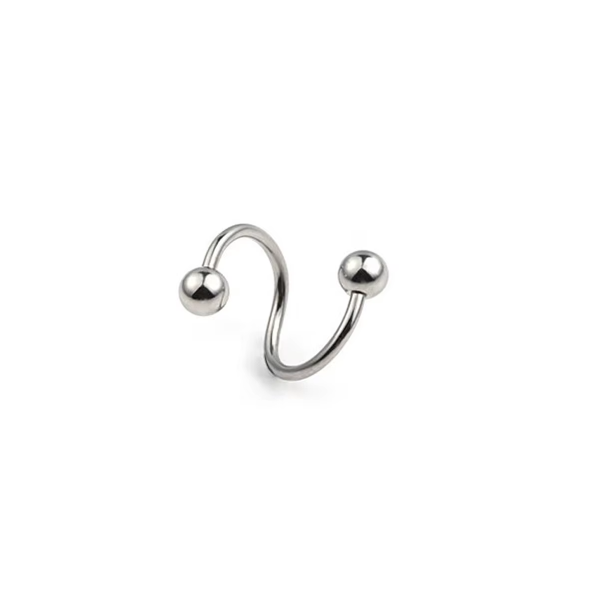 Boucles d'oreilles en spirale pour femmes, bijoux de perçage, bijoux de corps multi-usage, lèvres, n