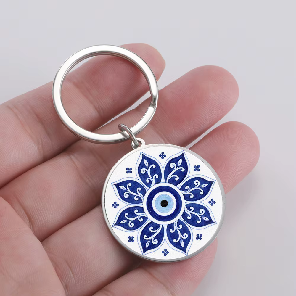 Dawapara – porte-clés mauvais œil, Talisman de Protection, porte-bonheur, cadeau spirituel, bijoux e