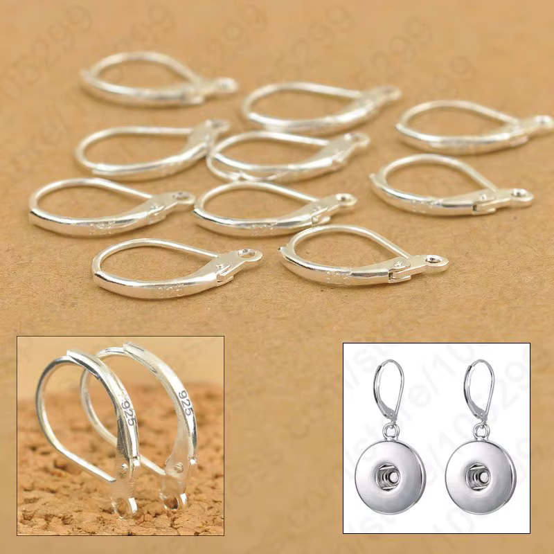 1000 pièces gros bijoux résultats réel pur 925 en argent Sterling boucle d'oreille levier fil d'orei
