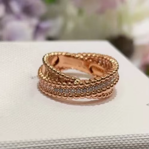 Bague croix en argent S925 avec document en or rose pour femme, style perle, Zcomprend sur le design