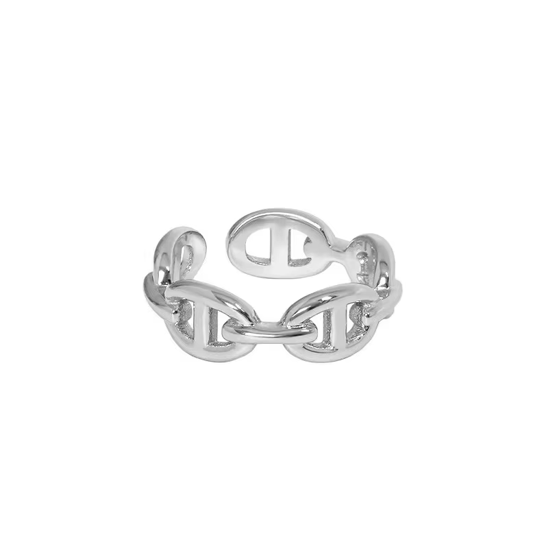 Bague au design tendance, style délicat et minimaliste, charme multi-couches, design personnalisé, p
