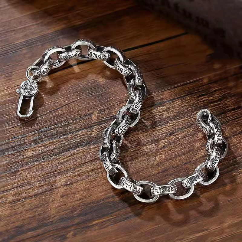 Bracelet Mantra à Six caractères en argent Sterling S925 pour hommes et femmes, haute qualité, prix