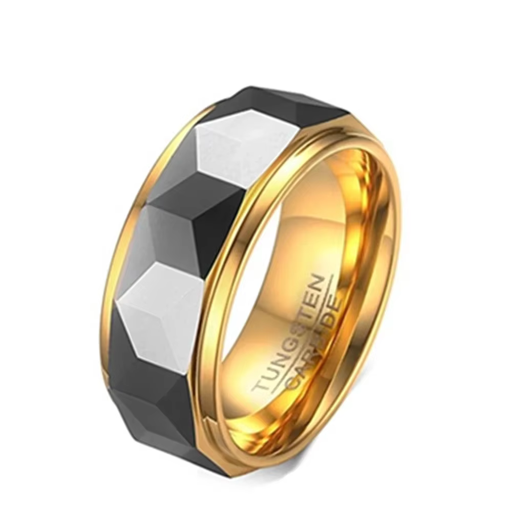 Bague de luxe légère pour hommes, mode coréenne, bagues de mariage en tungstène, bijoux de fête