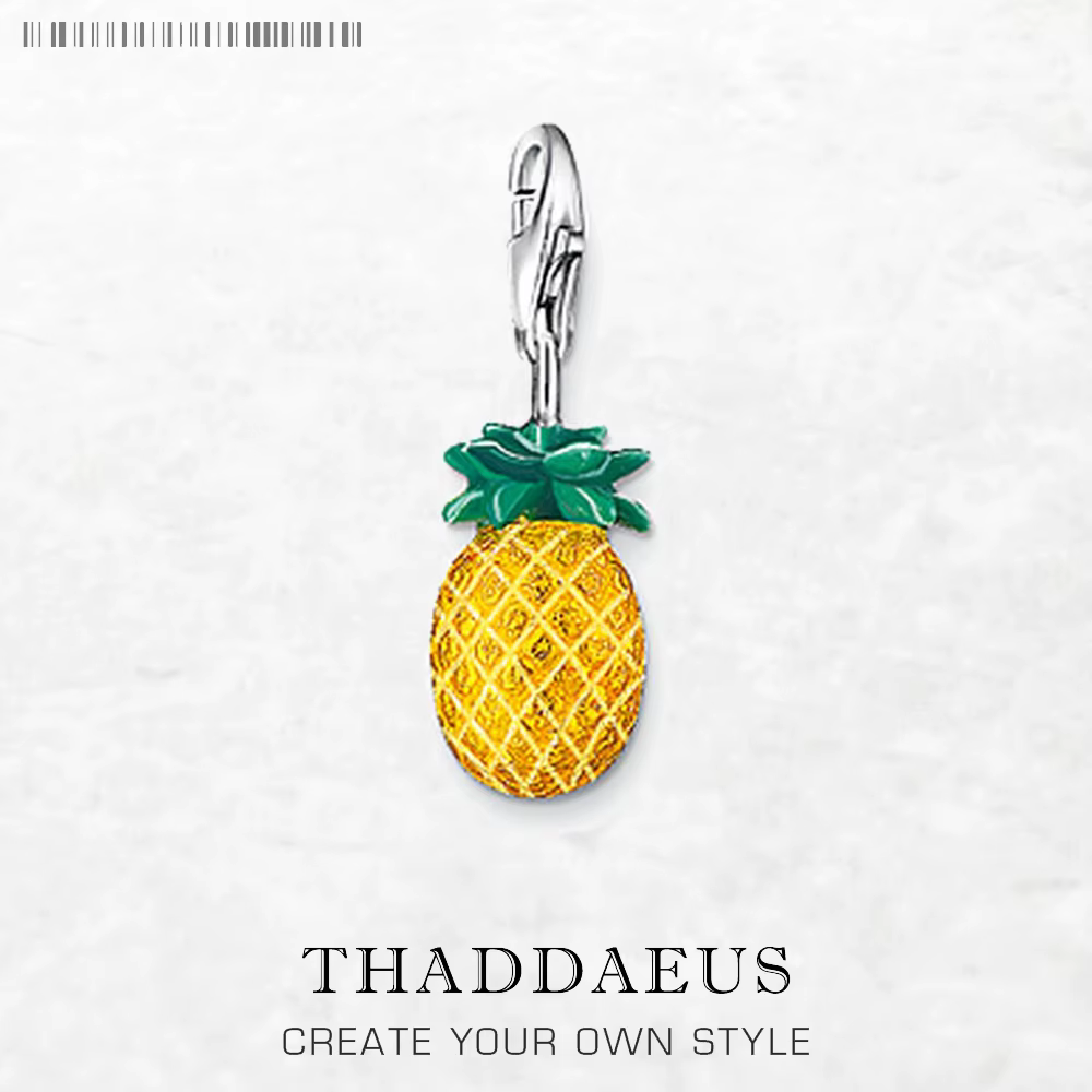 Bijoux à la mode, pendentif ananas, breloque en argent Sterling 925 véritable, cadeau tendance pour 