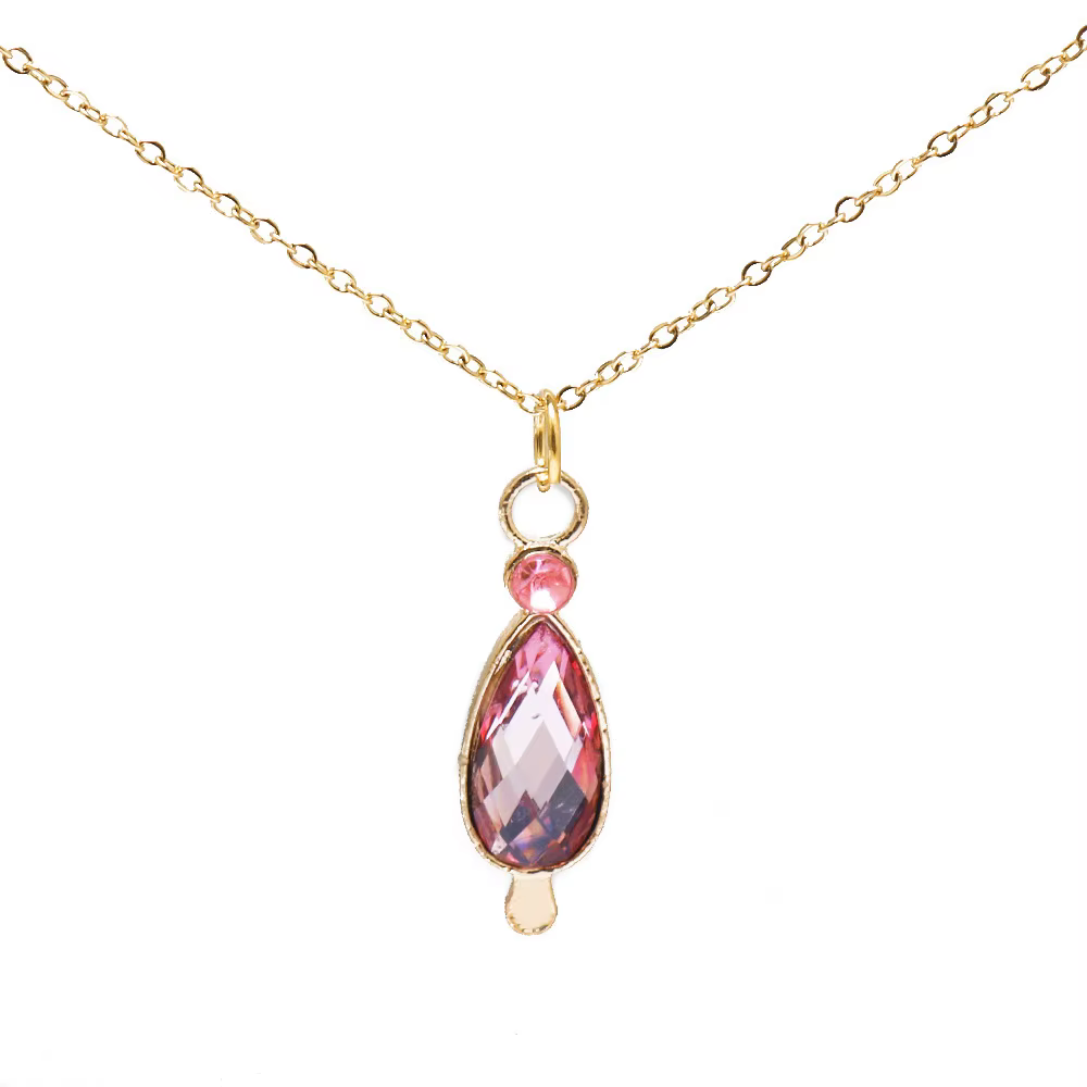 Anime Puella Magi Madoka Magica collier Kaname Madoka rose goutte d'eau pendentif collier pendentif 