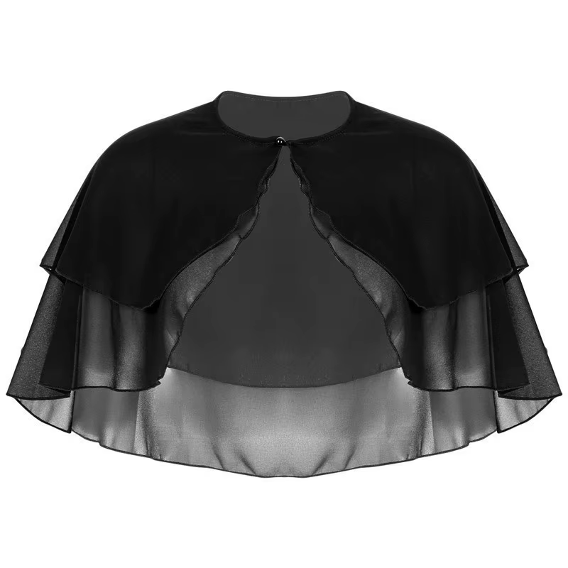Châle de mariée en mousseline de soie, capes, veste, BEmbed o, accessoires de mariage, soirée, Rh, c
