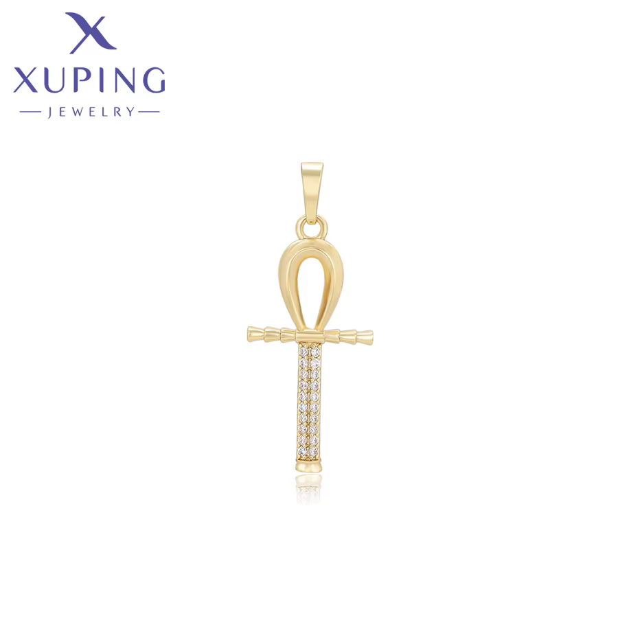 Collier pendentif Xuping Jewelry, nouvelle collection, style religieux, couleur or clair, pour femme