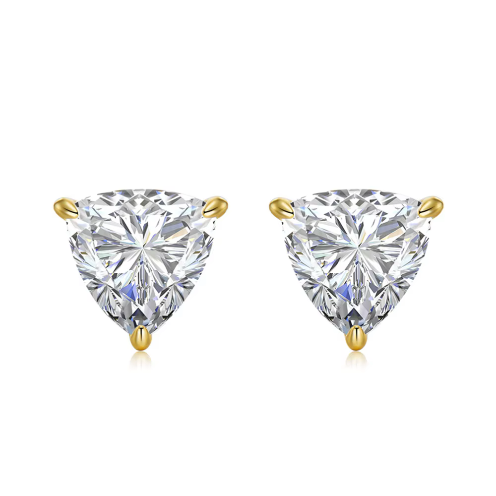PuBang – boucles d'oreilles en argent Sterling 925 véritable, bijoux fins, coupe Trillion, pierres p
