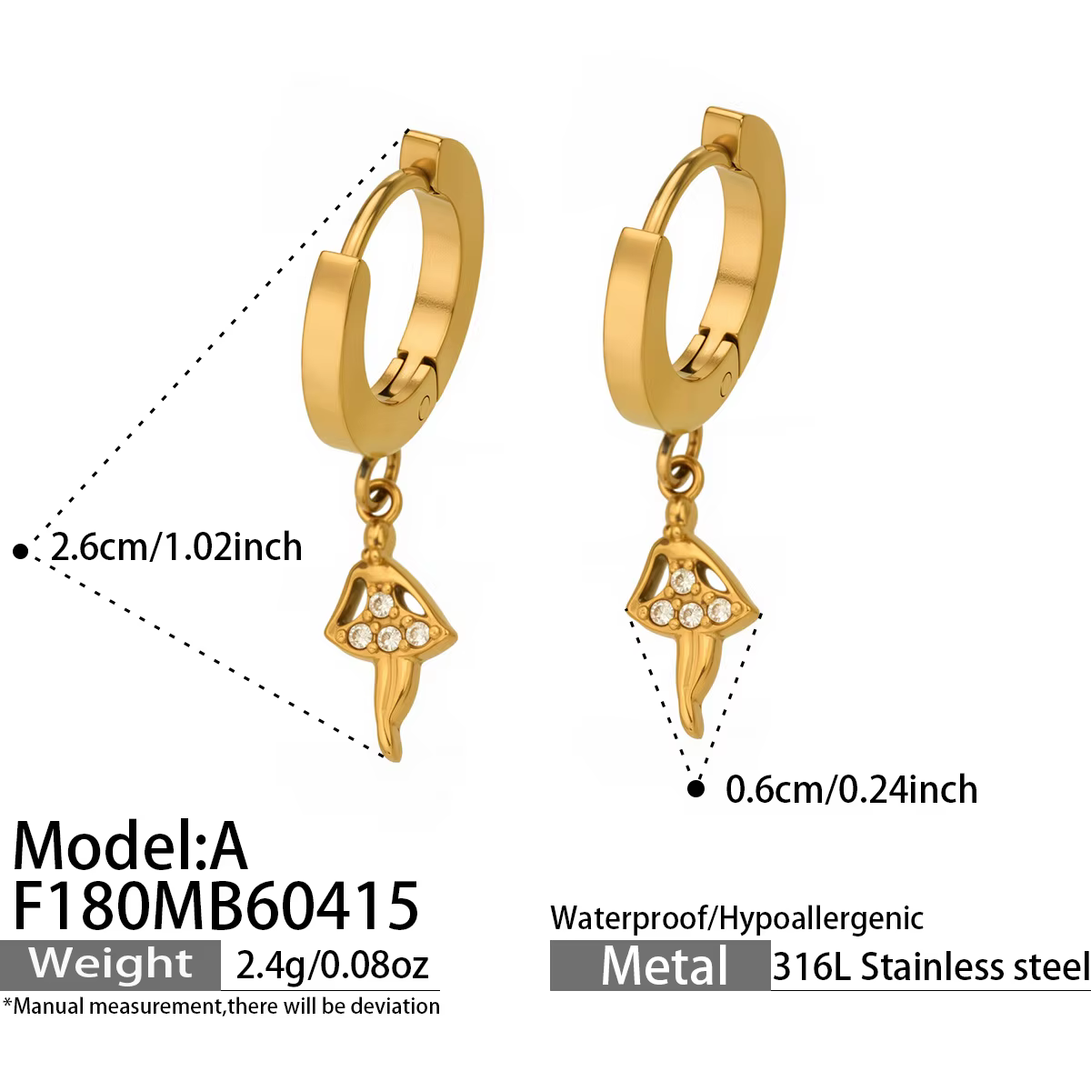 Nivora – boucles d'oreilles pendantes en forme de fille dansante pour femmes, en acier inoxydable pl