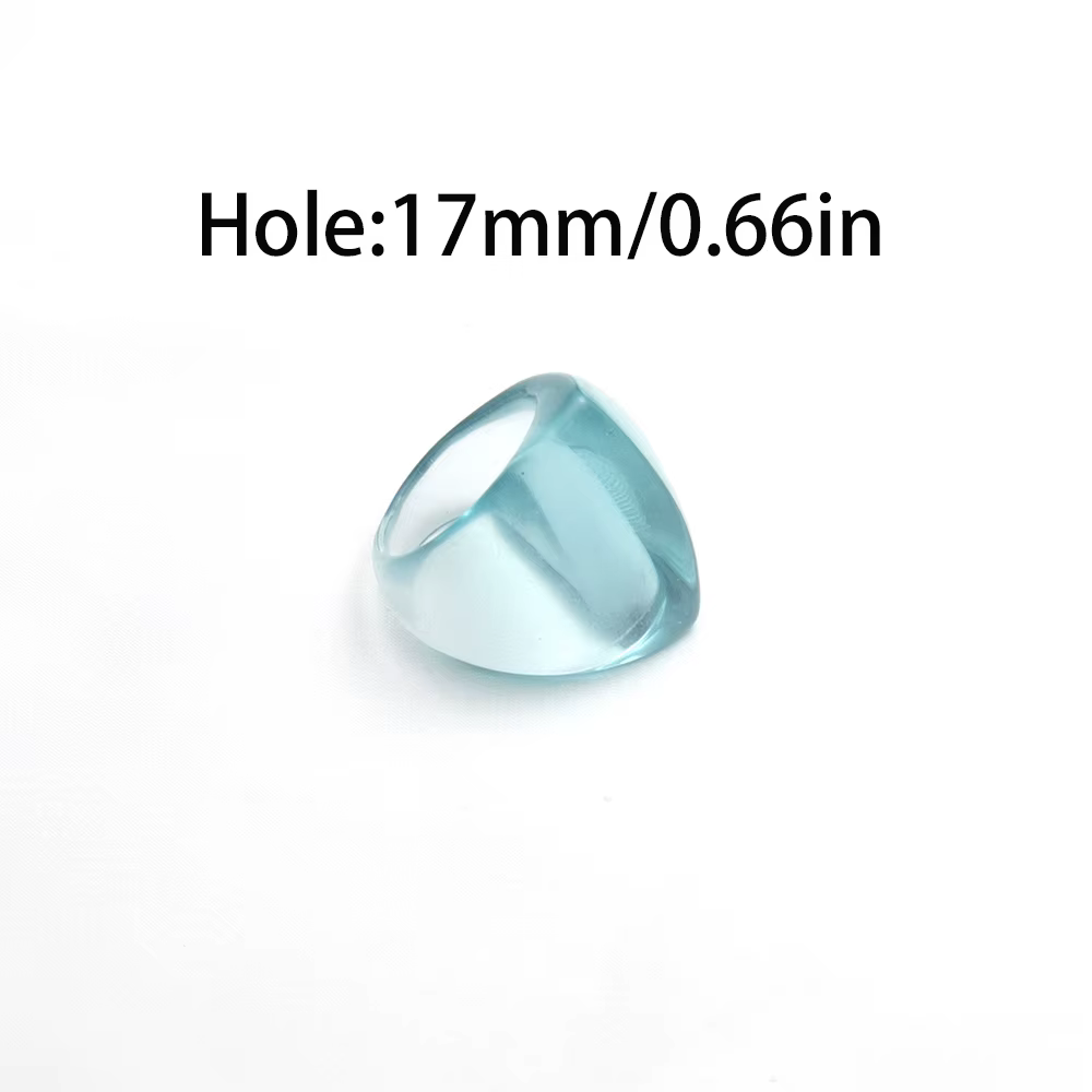 Bague créative en verre persan pour femmes et filles, 1 pièce, décoration en glaçure colorée, access