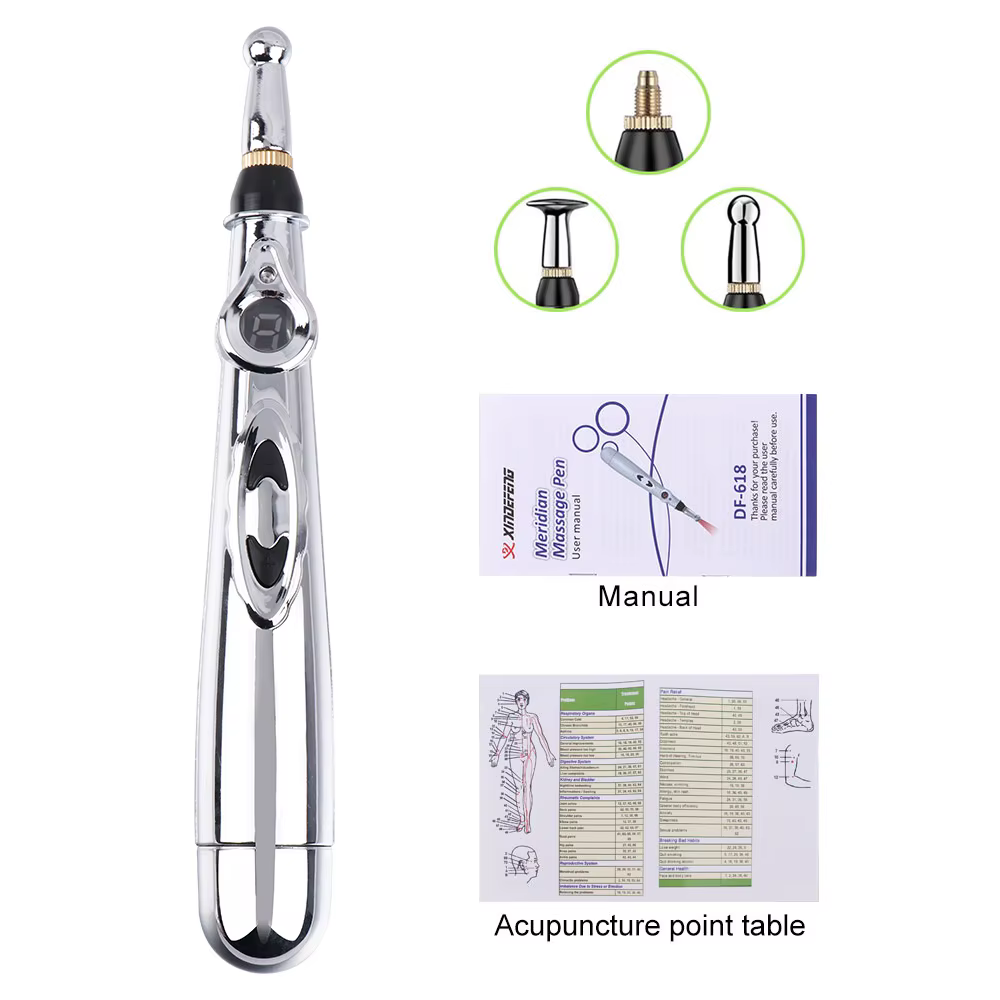 Stylo d'énergie méridienne à impulsions électriques, stylo d'acupuncture, stylo de moxibustion, EMS,