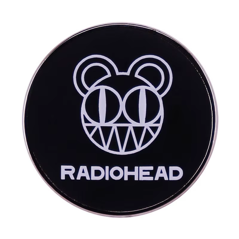 Broche à revers en émail avec Logo de musique Rock, Badge de collection de bijoux, ornement de sac à