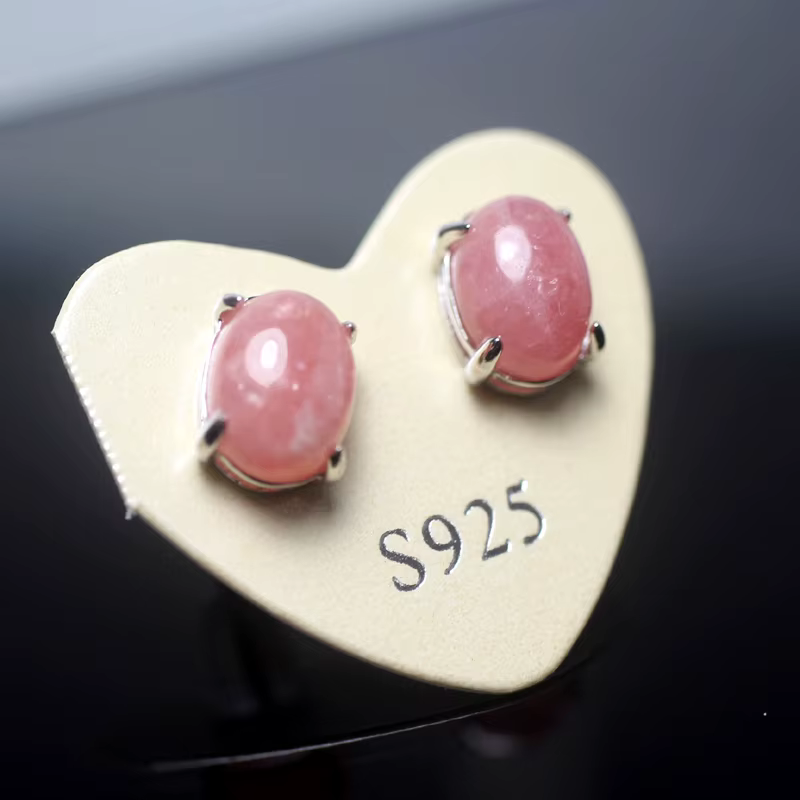 Boucles d'oreilles Meihan en pierres semi-précieuses naturelles, argent sterling 925, bijoux fins, a