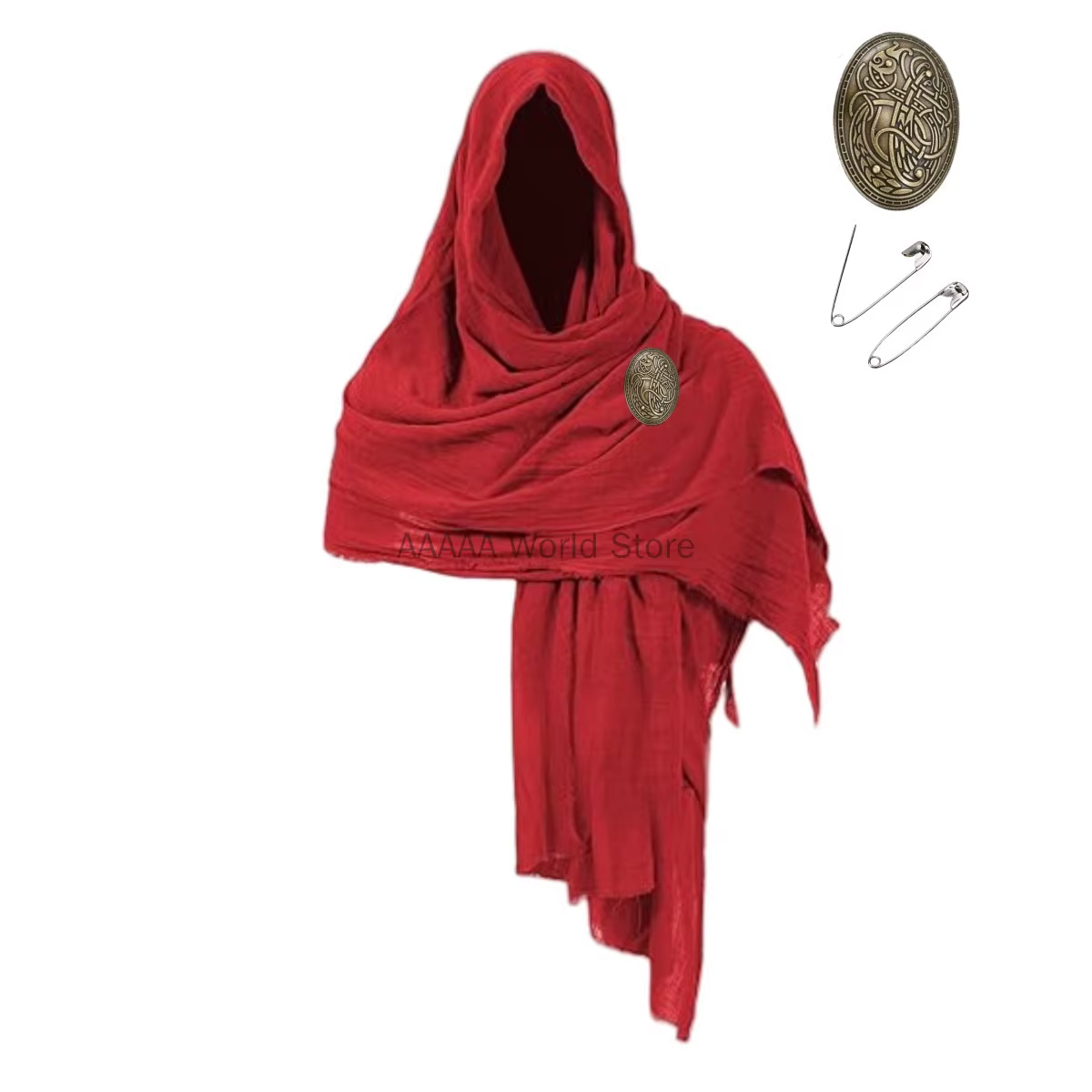Nouveau Costume écharpe en coton médiéval Renaissance LARP Viking Cape Halloween Pirate Cape