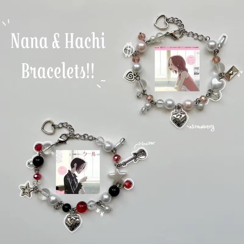 Bracelet assorti Nana & Hachi pour filles, bijoux