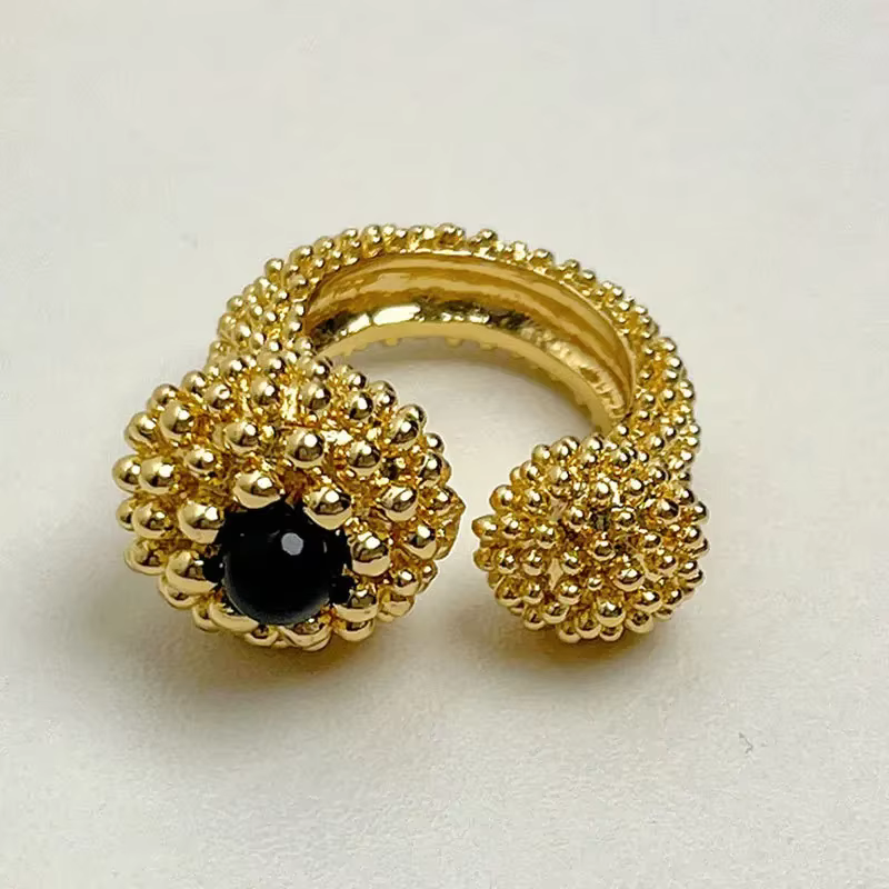 Bagues ouvertes en métal de tempérament de luxe pour femmes et filles, bijoux à la mode, cadeaux de 