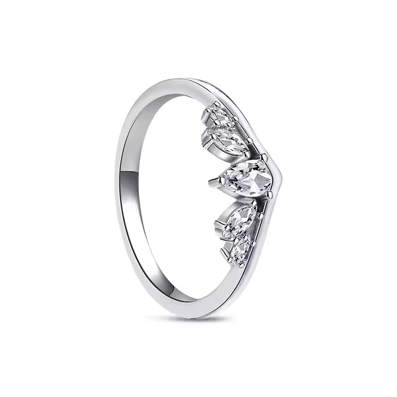 Bagues de promesse pour femmes, alliances empilables, motifs fleurs et ailes, bijoux fantaisie, cade