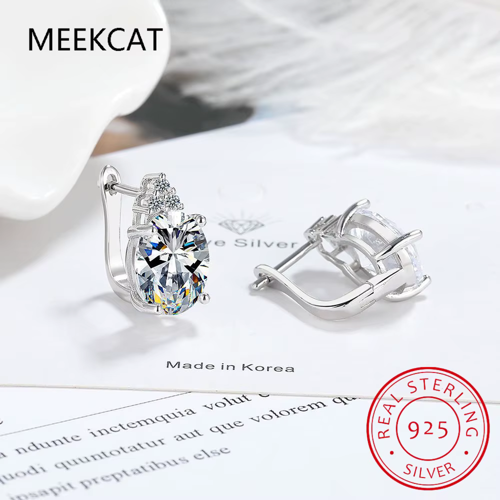 Boucles d'oreilles créoles ovales en argent sterling 925 avec péridot naturel véritable, bijoux fins