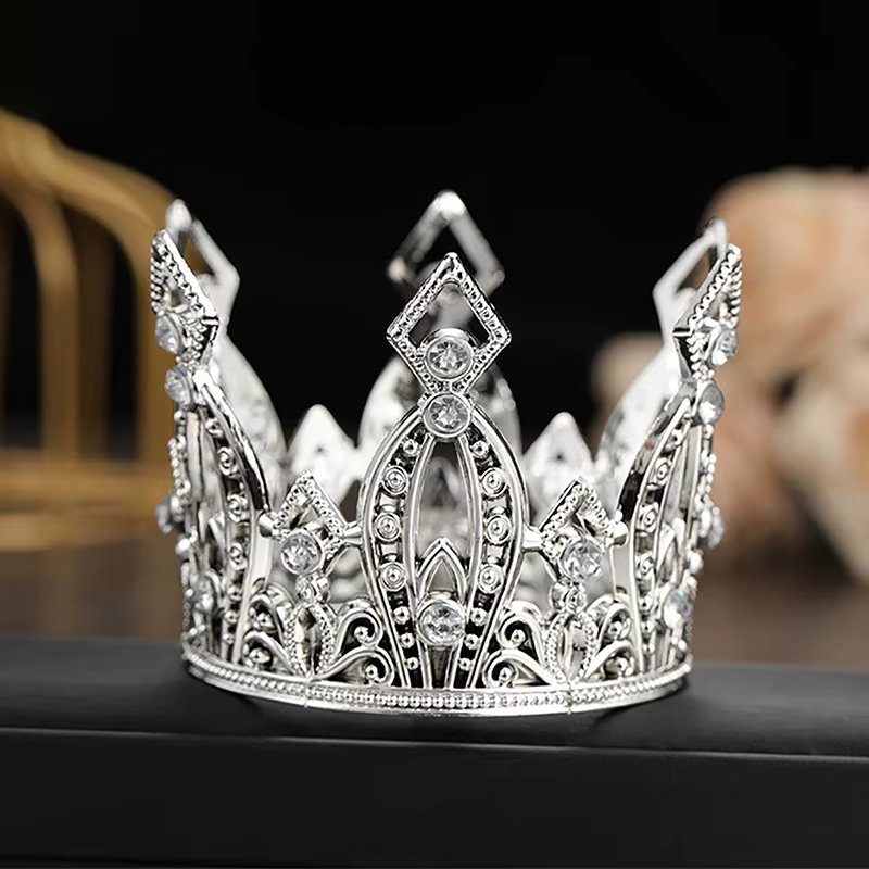 Diadèmes de mariage en cristal pour patients, petite couronne, bijoux de tête décoratifs, petit diad