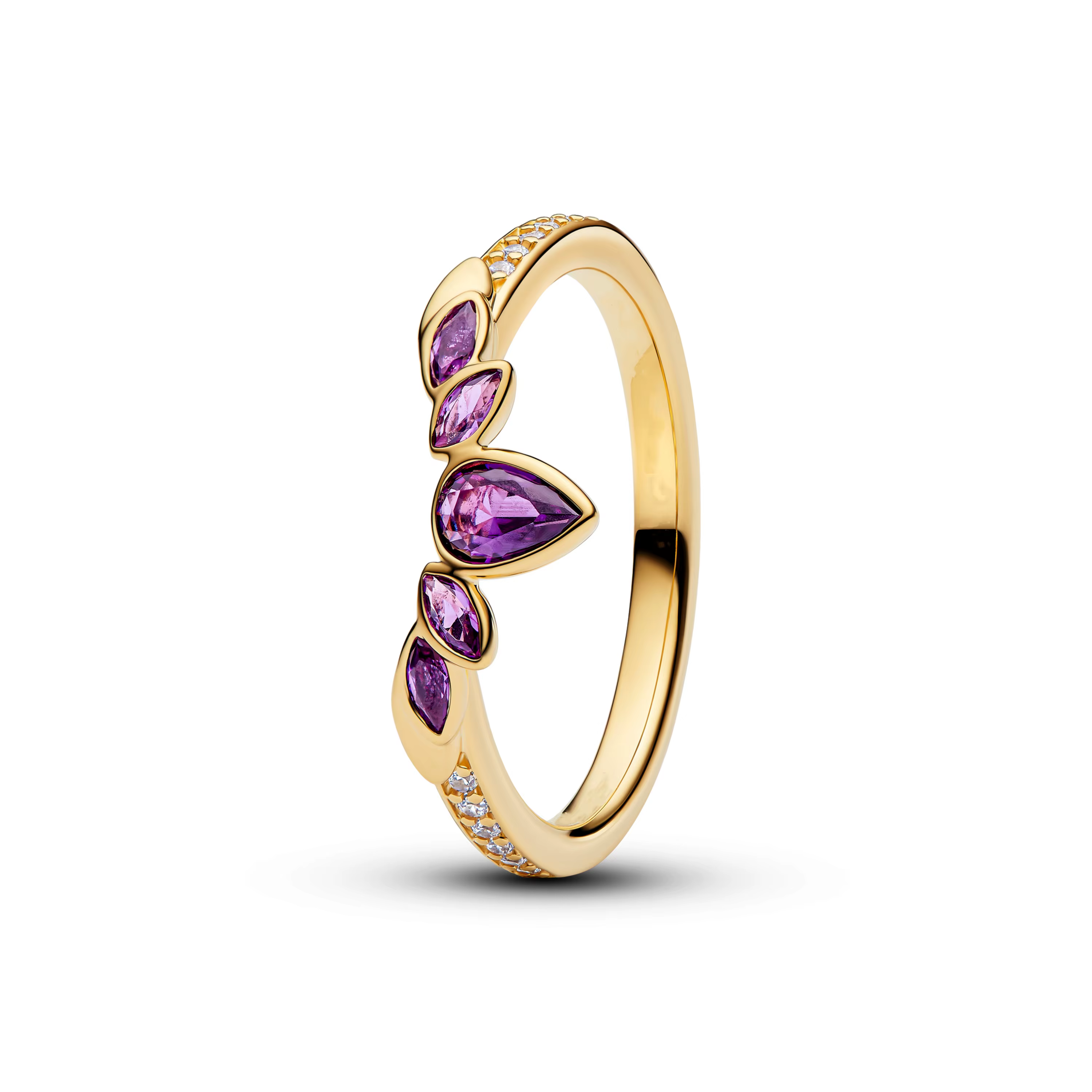 Meilleure vente 2025 – Bague en argent pur 925 % avec diamant en forme de rose, flocon de neige, pap