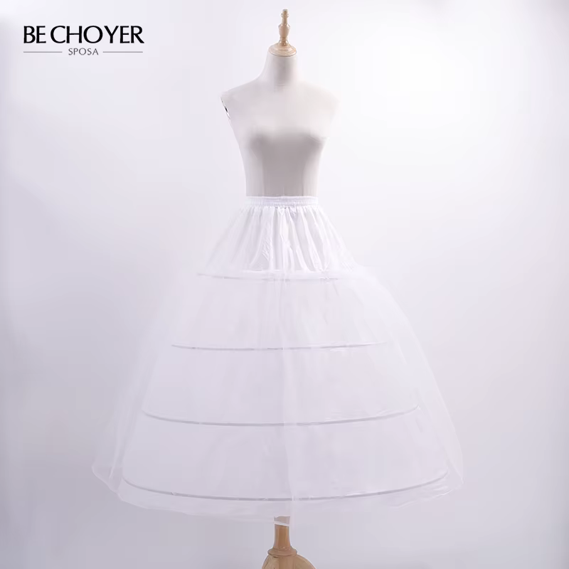 BECHOYER personnalisé jupon robe De mariée Appliques robe De mariée Vestido De Noiva ACC
