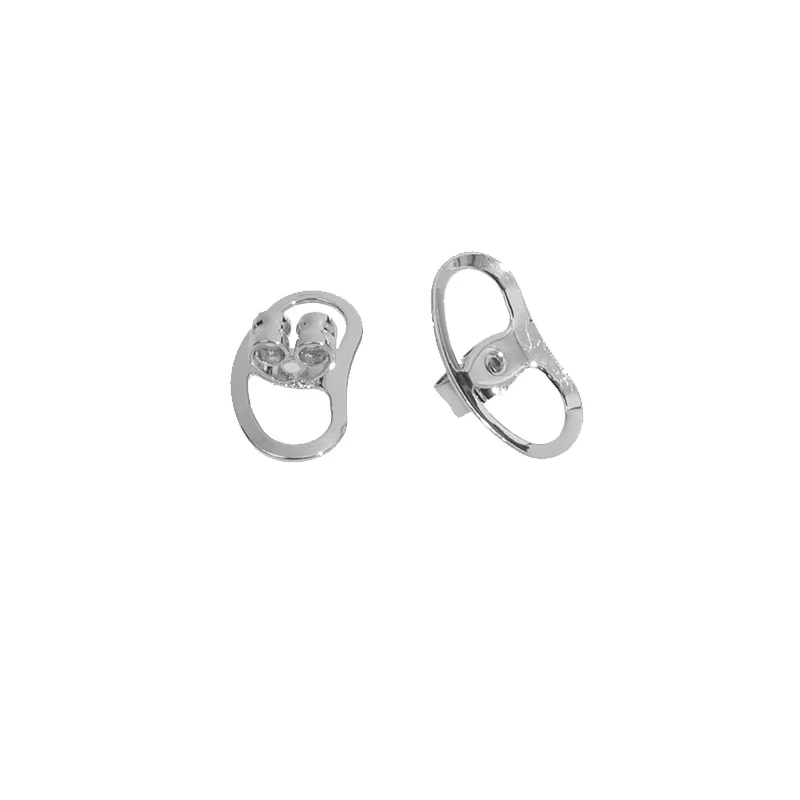 Grands bouchons de boucles d'oreilles en métal, 4 pièces, support de sécurité percé, fixation arrièr